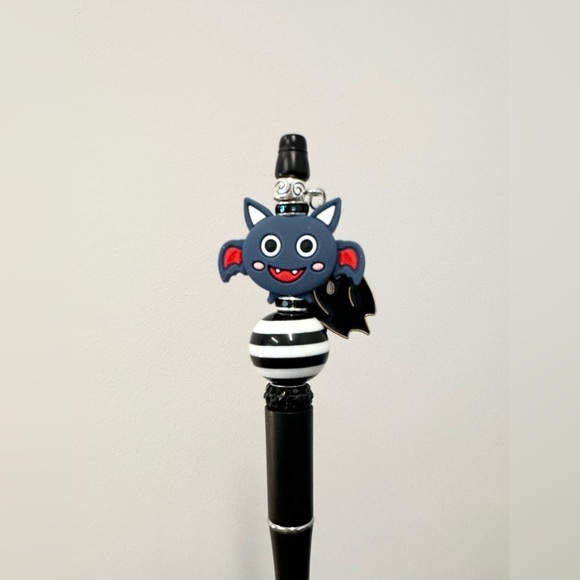 Halloween Beaded Pen Set with Charms & Tassels - Set of 4 Pens - Picture 4 of 5